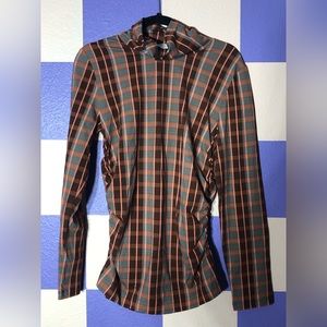 NWOT Tanya Taylor Selby Top in Dark Caramel / Rose Quartz - Size S